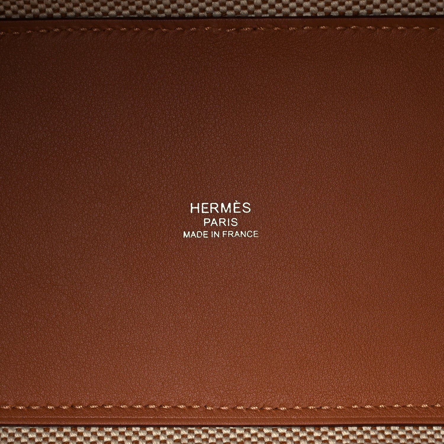 Hermes Swift Toile H Cabas H En Biais 27 Ecru Naturel Gold 6 of 10