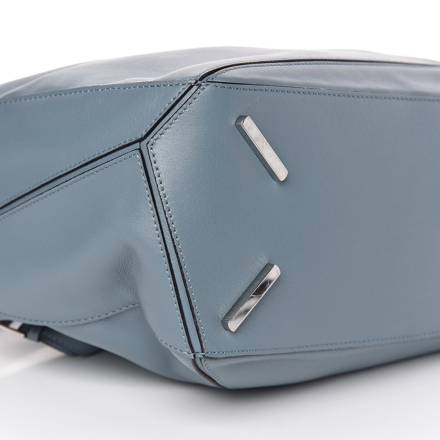 Calfskin Puzzle Bag Stone Blue