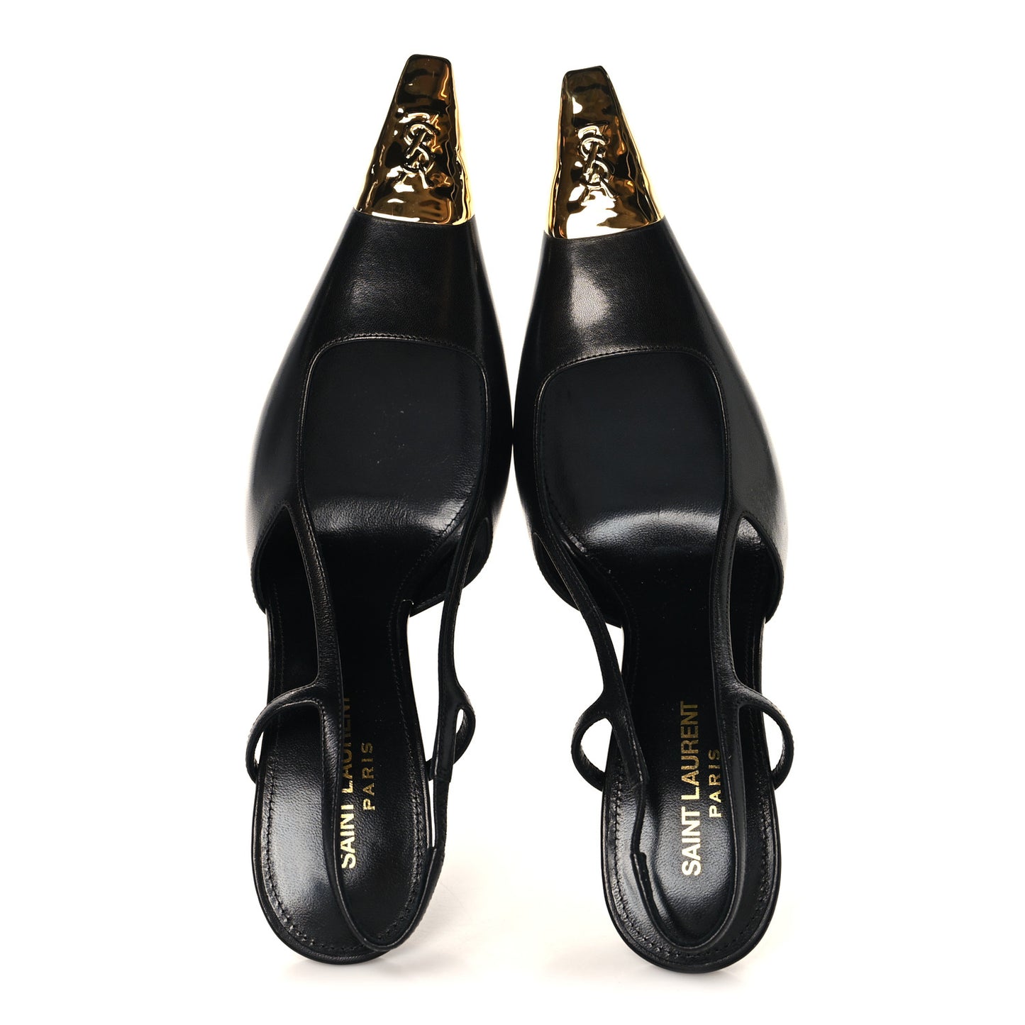 Smooth Calfskin Jeanne 110 Slingback Pumps 39.5 Black