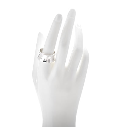 Tiffany Sterling Silver 1837 Wide Ring 63 10.25 2 of 4
