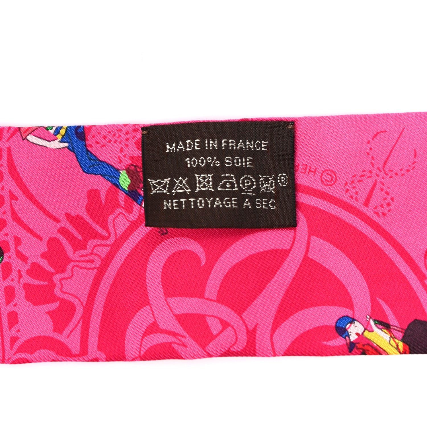 Hermes Silk Ex-Libris Les Parisie Twilly Rose Indien Vert Bleu 2 of 4