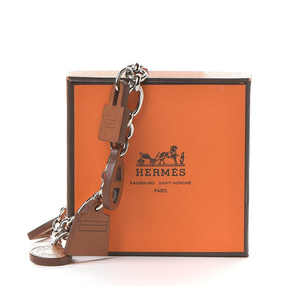 Hermes Barenia Breloque Olga Amulette Bag Charm Fauve 4 of 4
