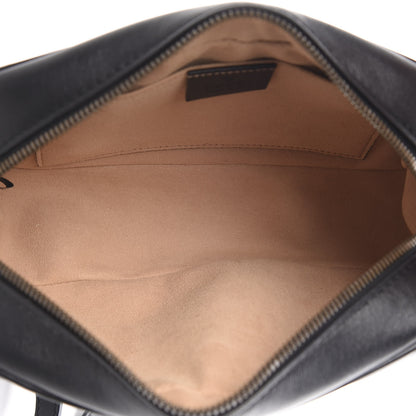 Gucci Calfskin Matelasse Small GG Marmont Chain Shoulder Bag Black 5 of 10
