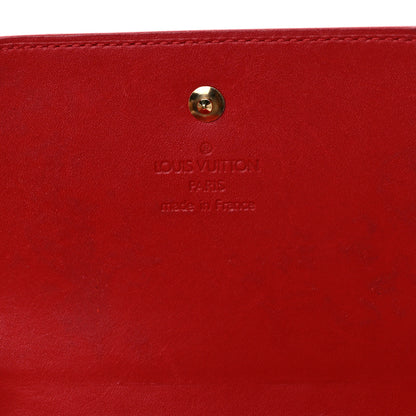 Louis Vuitton Vernis Walker Wallet Red 6 of 8