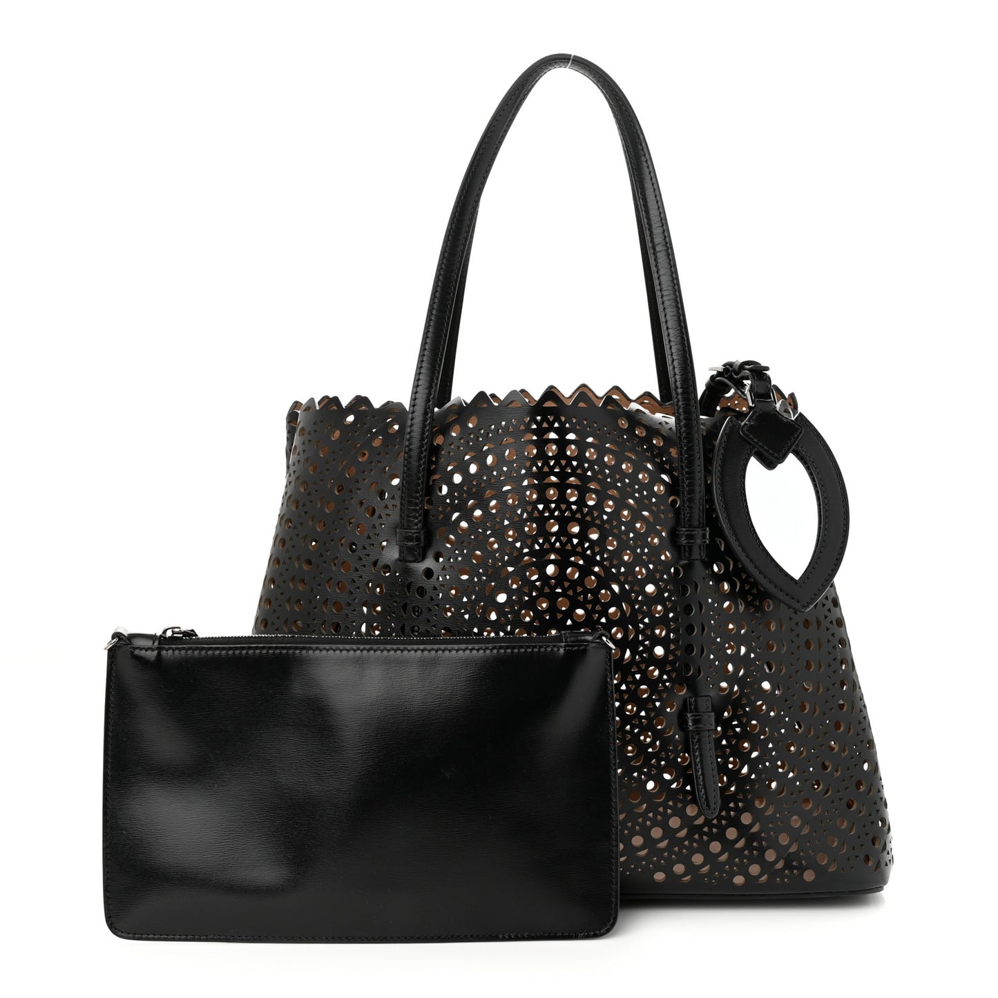 Lux Calfskin Vienne Mina 32 Bag Black