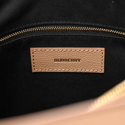 Burberry Derby Calfskin House Check Medium Banner Tote Camel 6 of 9