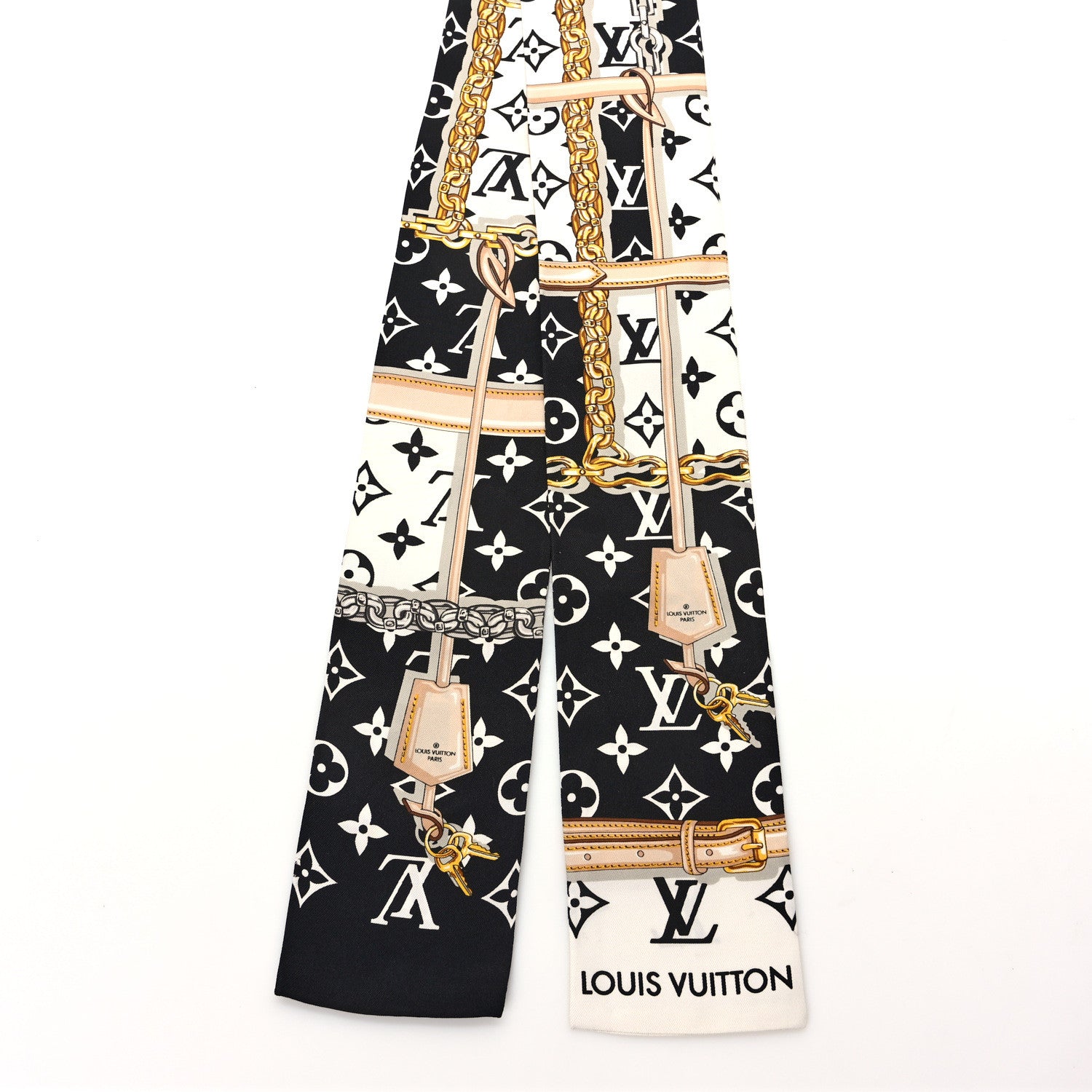 Louis Vuitton Silk Monogram Confidential Bandeau Black 2 of 3