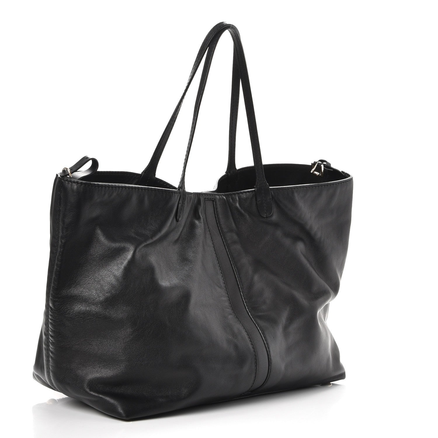 Valentino Garavani Grained Calfskin Va Va Voom Tote Black 4 of 9