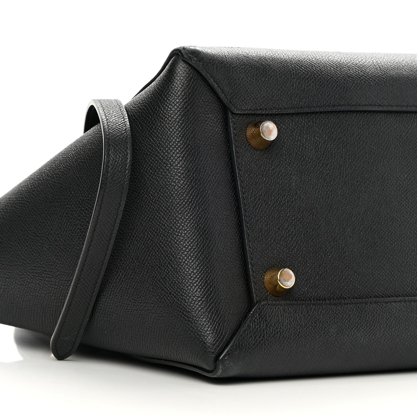 Grained Calfskin Mini Belt Bag Black