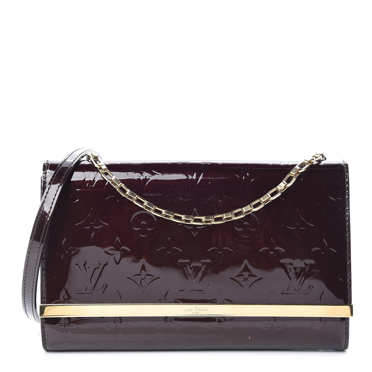 Louis Vuitton Vernis Ana Clutch Amarante 1 of 9