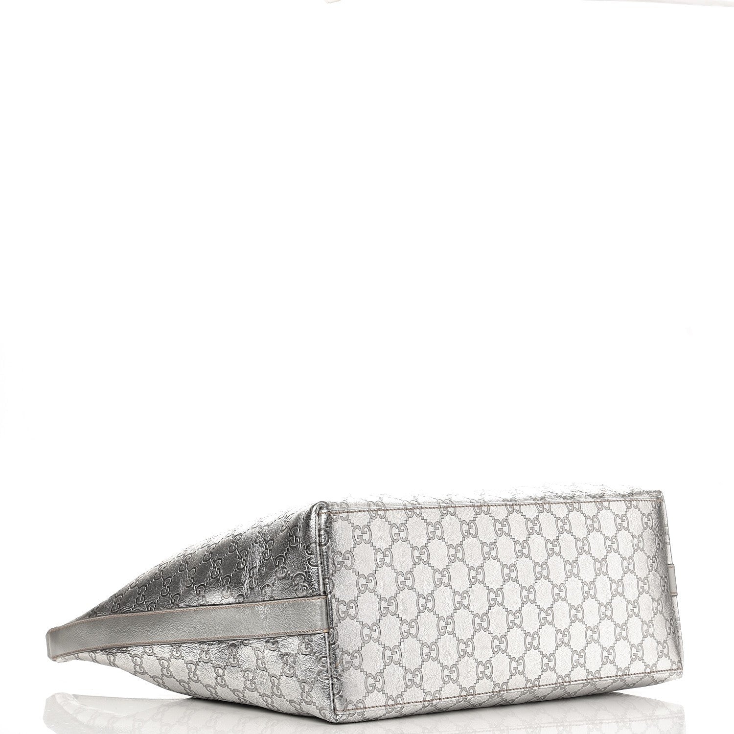 Gucci Metallic Guccissima Hobo Silver 5 of 12