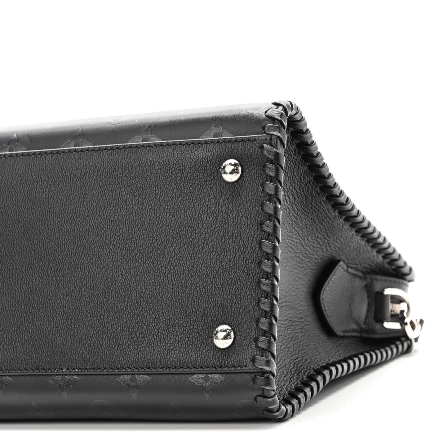 Monogram Cuir Plume Very Zipped Tote Black
