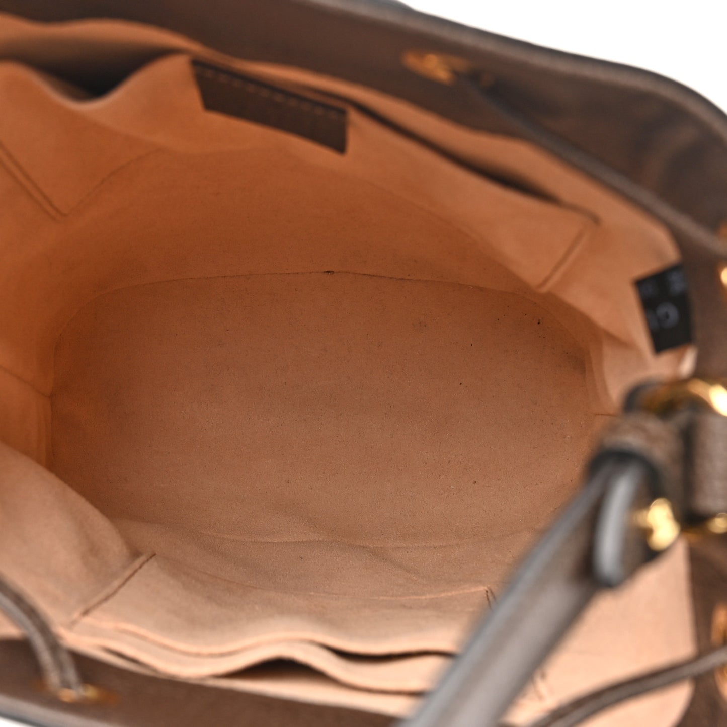 GG Supreme Monogram Web Small Ophidia Bucket Bag Brown