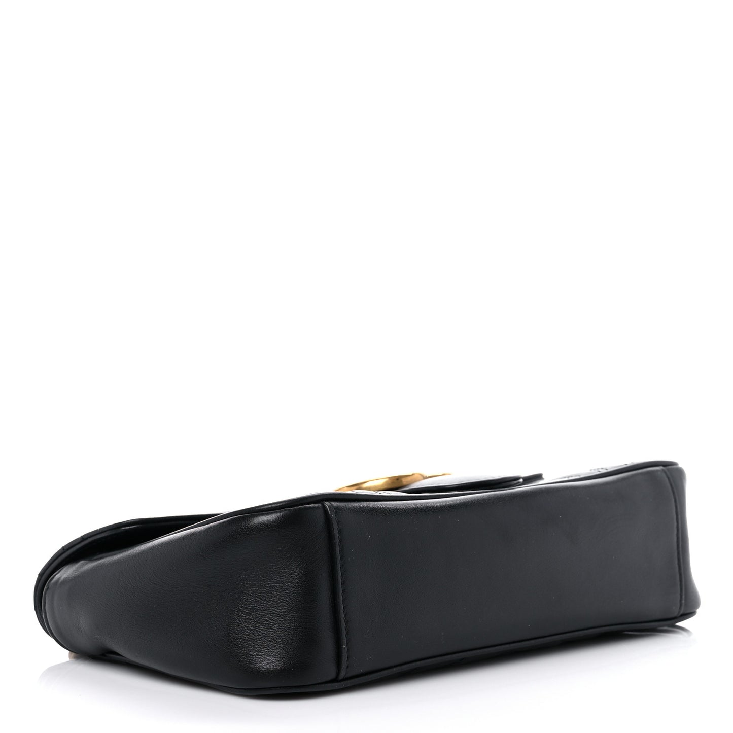 Calfskin Matelasse Small GG Marmont Shoulder Bag Black