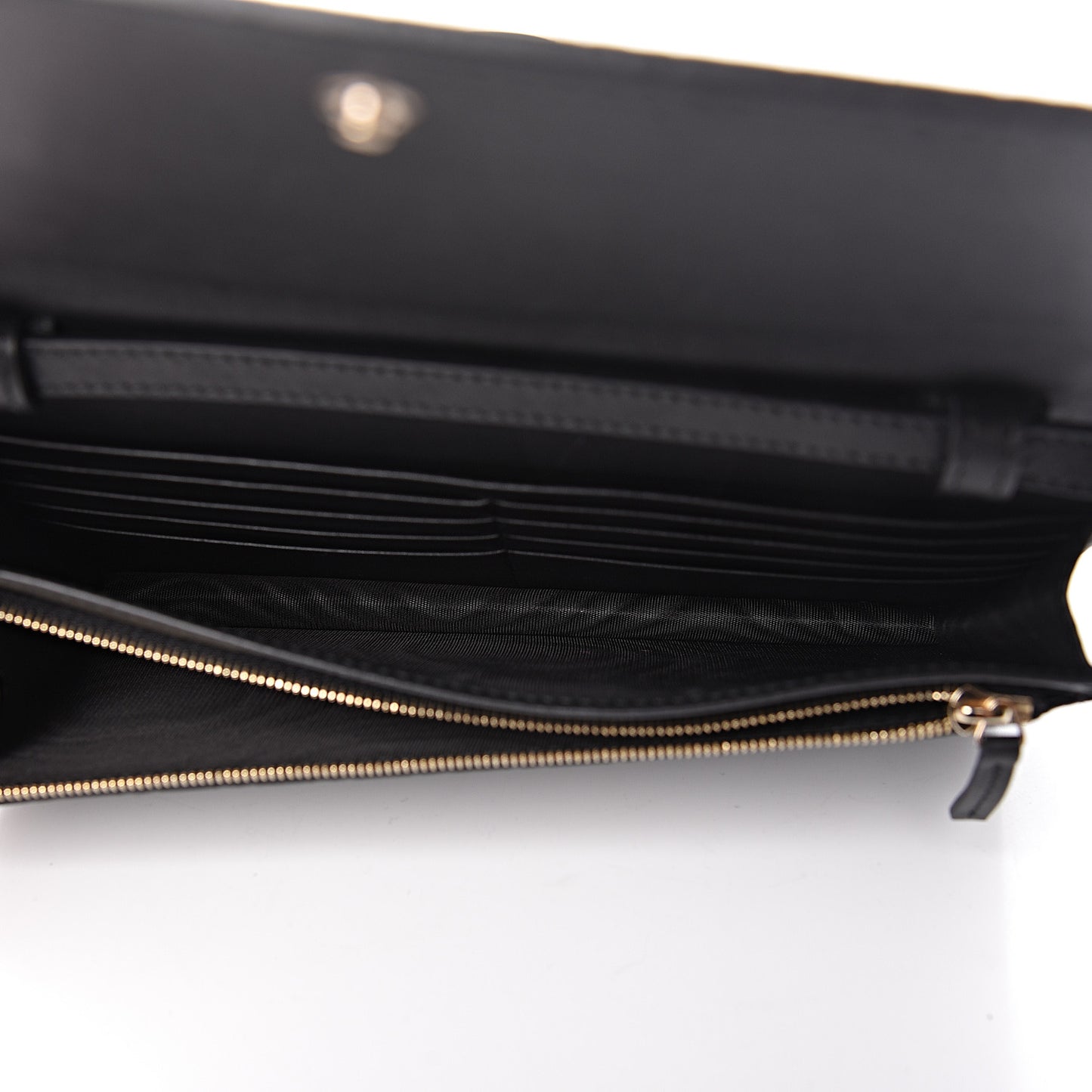 Microguccissima Crossbody Wallet Black