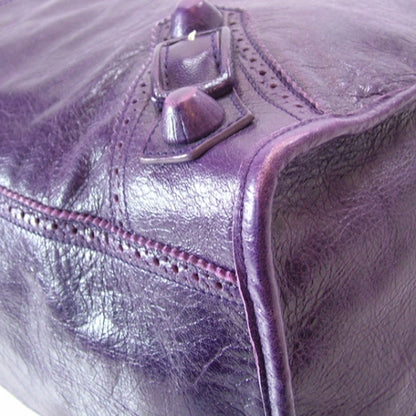 Balenciaga Agneau Giant Brogues Hardware Weekender Grape 7 of 12