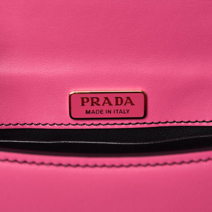 Prada City Calf Saffiano Pionniere Bag Nero Black Fuxia 6 of 7