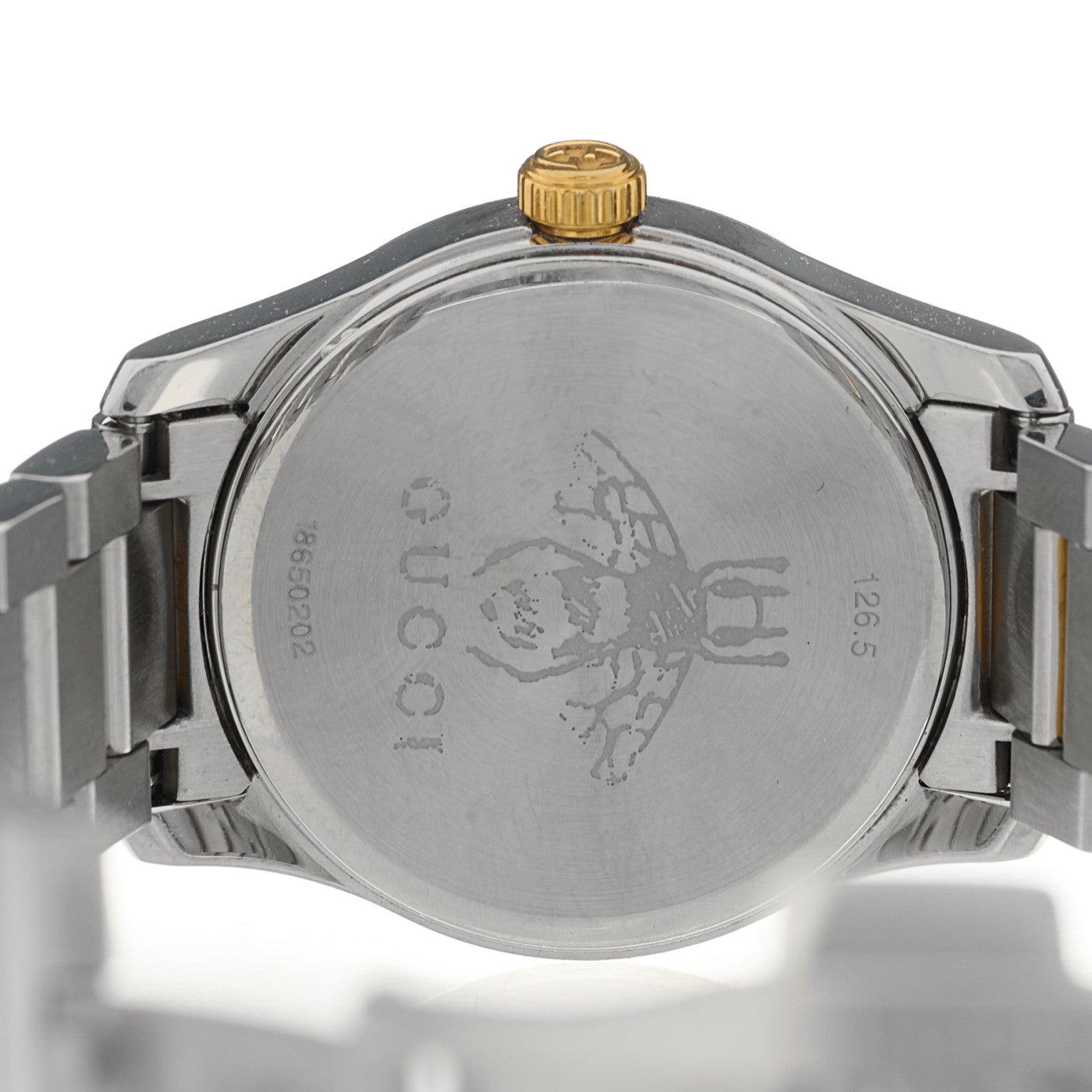 Gucci Stainless Steel Diamond 27mm G-Timeless Two Tone Cat Quartz Watch 4 of 5