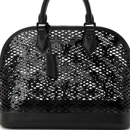 Louis Vuitton Patent Calfskin Laced Monogram Alma PM Black 7 of 9