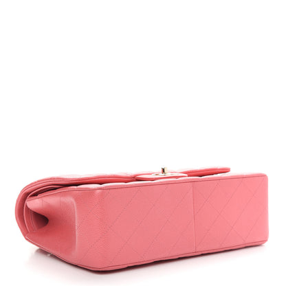 Chanel Caviar Quilted Jumbo Double Flap Dark Pink 4 of 9
