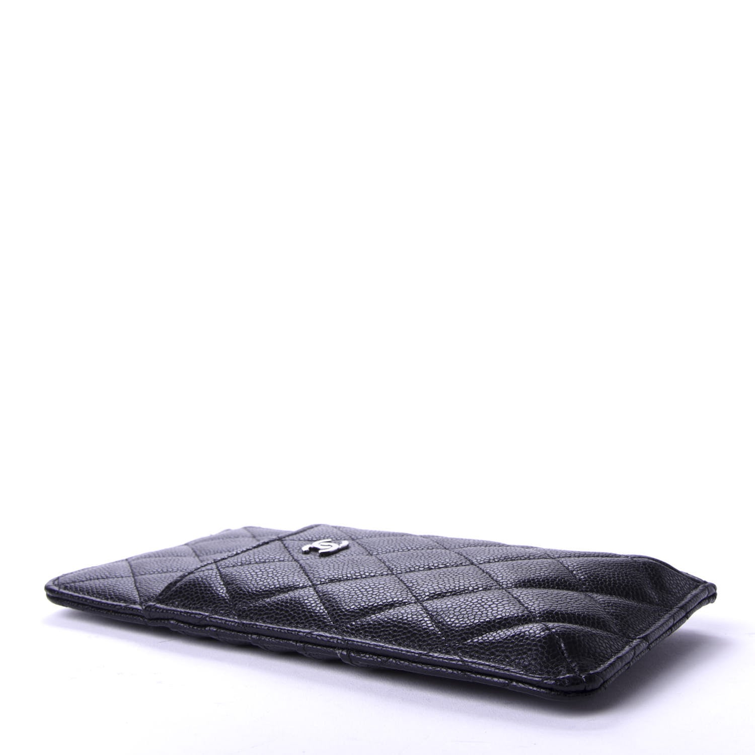 Chanel Caviar Quilted Classic Flat Wallet Pouch Black 4 of 8