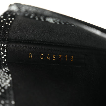 Chanel Calfskin Camellia Printed Ankle Boots 39 Black White 9 of 9