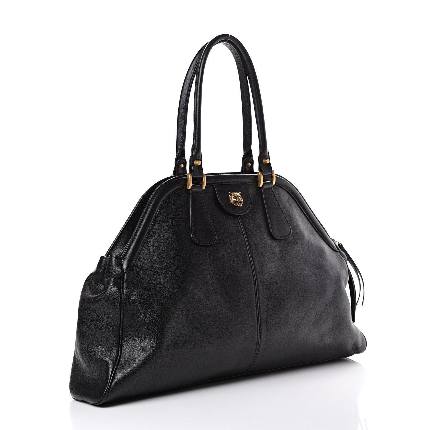 Gucci Calfskin Large Re(Belle) Top Handle Bag Black 2 of 10