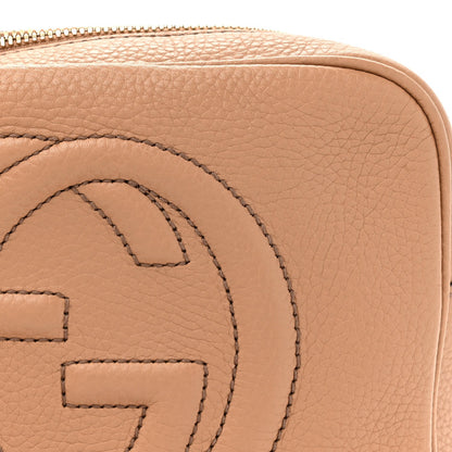 Gucci Pebbled Calfskin Small Soho Disco Bag Camelia 8 of 12