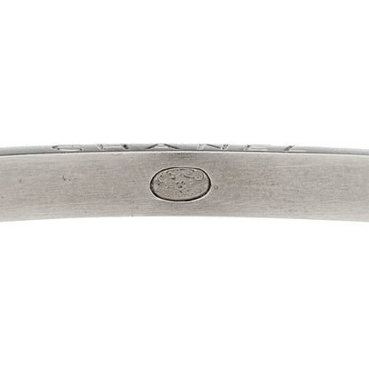 Chanel Crystal Baguette Bangle Silver Black 6 of 6