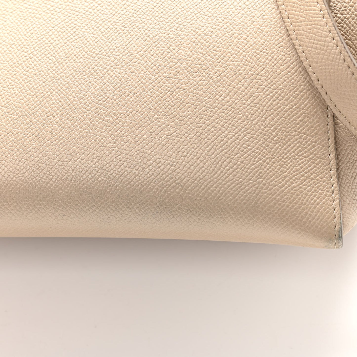 Grained Calfskin Micro Belt Bag Light Taupe