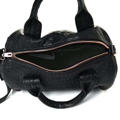 Alexander Wang Pebbled Lambskin Rocco Black Rose Gold Hardware 4 of 5