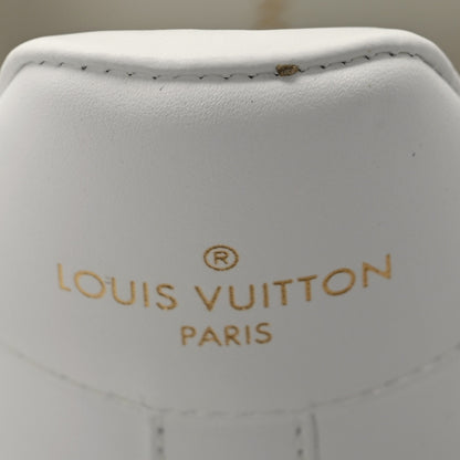 Louis Vuitton Calfskin Transparent Monogram Luxembourg Sneakers 38 White 8 of 9