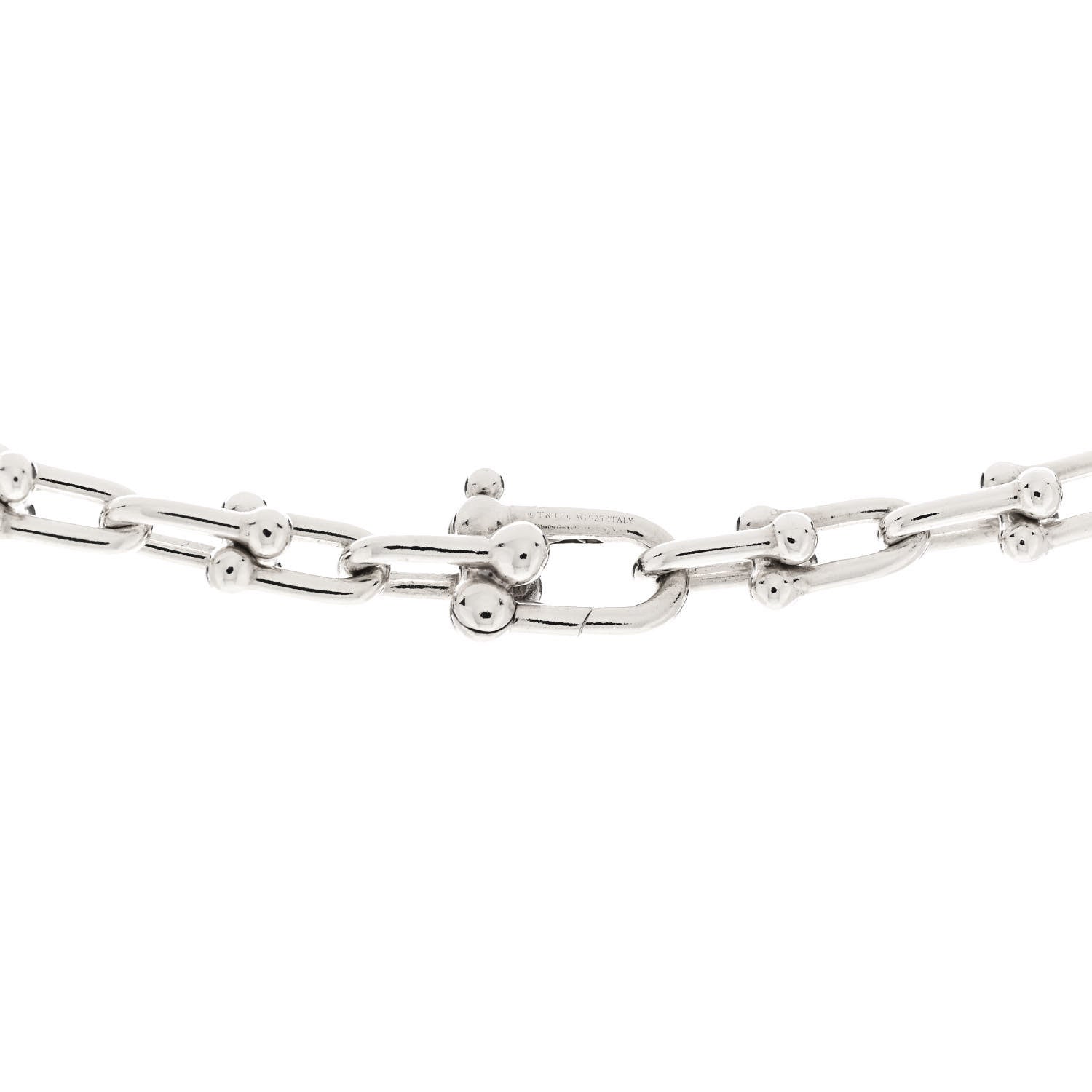 Tiffany Sterling Silver Small HardWear Link Necklace 4 of 4