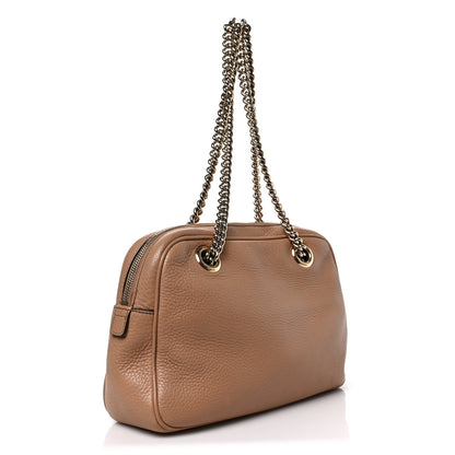Gucci Pebbled Calfskin Small Soho Bowler Camelia 3 of 9