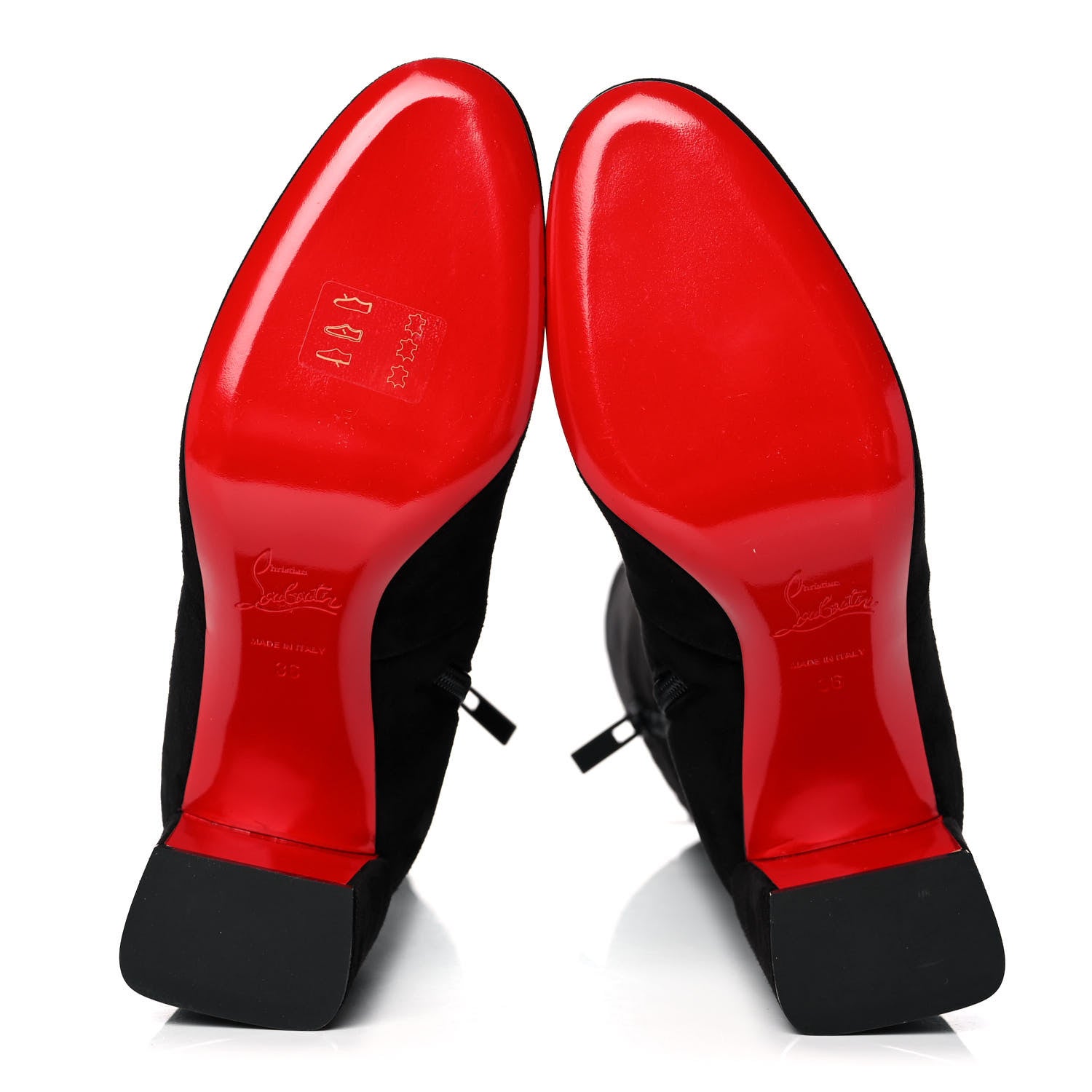 Christian Louboutin Veau Velours Cavalika 85 Boots 36 Black 5 of 9