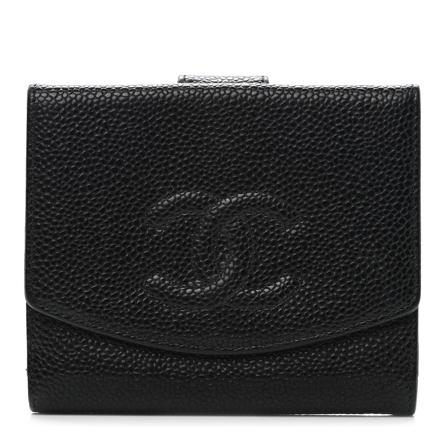 Caviar Timeless CC Flap Wallet Black
