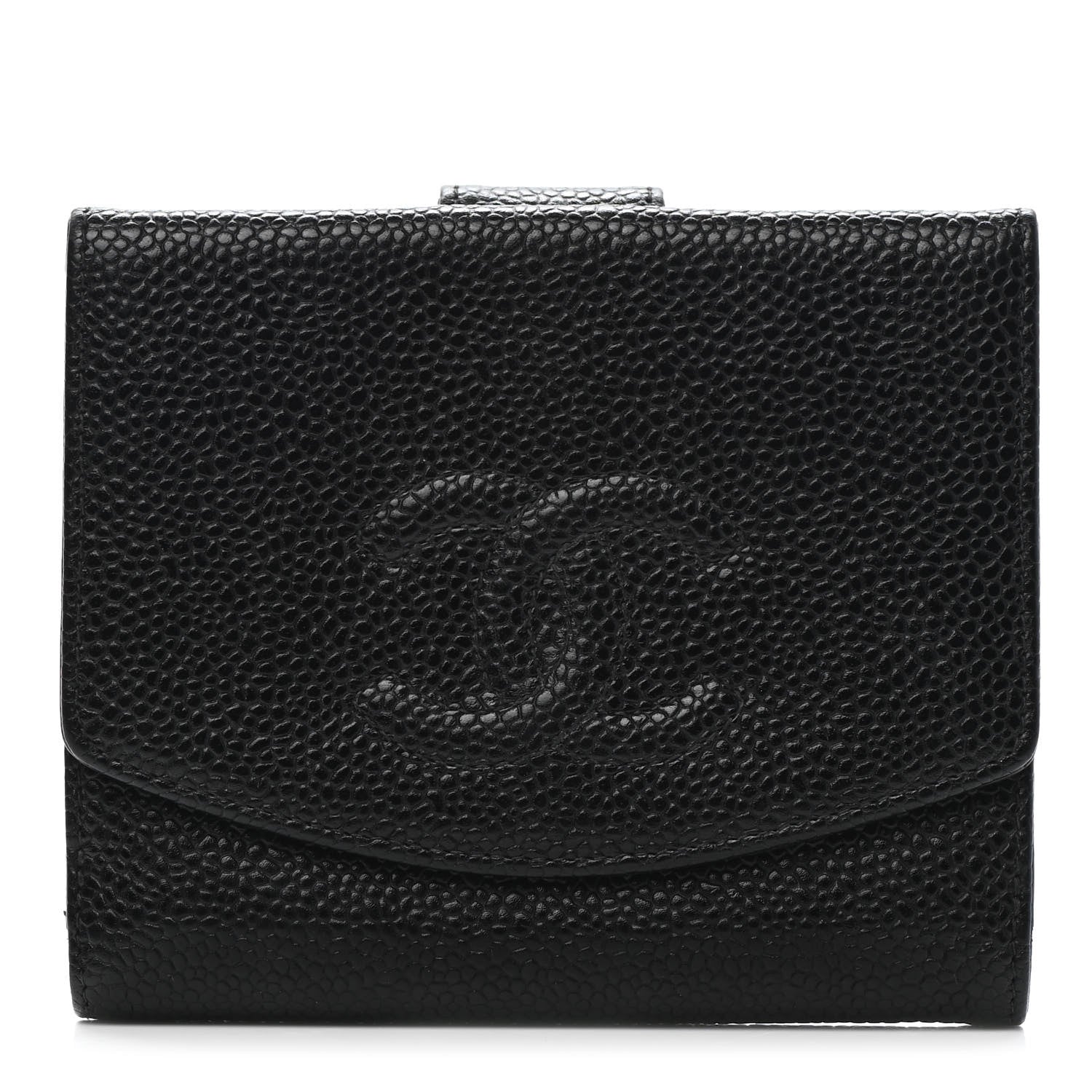 Chanel Caviar Timeless CC Flap Wallet Black 1 of 9