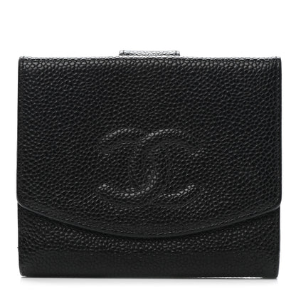 Chanel Caviar Timeless CC Flap Wallet Black 1 of 9