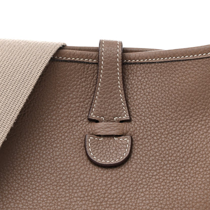 Hermes Taurillon Clemence Amazone Evelyne II PM Gris Tourterelle 8 of 12