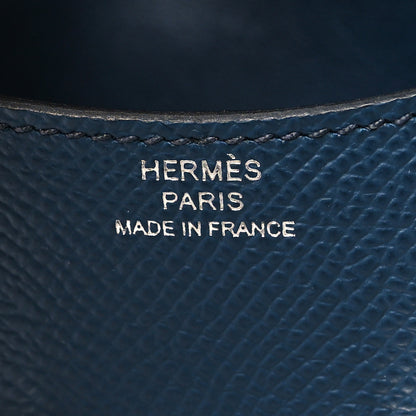 Hermes Epsom Enamel Constance Slim Wallet Blue De Prusse Blue Frida 8 of 10