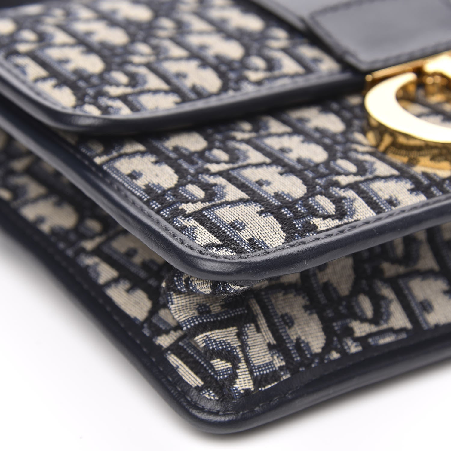 Christian Dior Oblique 30 Montaigne Flap Bag Blue 7 of 8