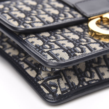 Christian Dior Oblique 30 Montaigne Flap Bag Blue 7 of 8