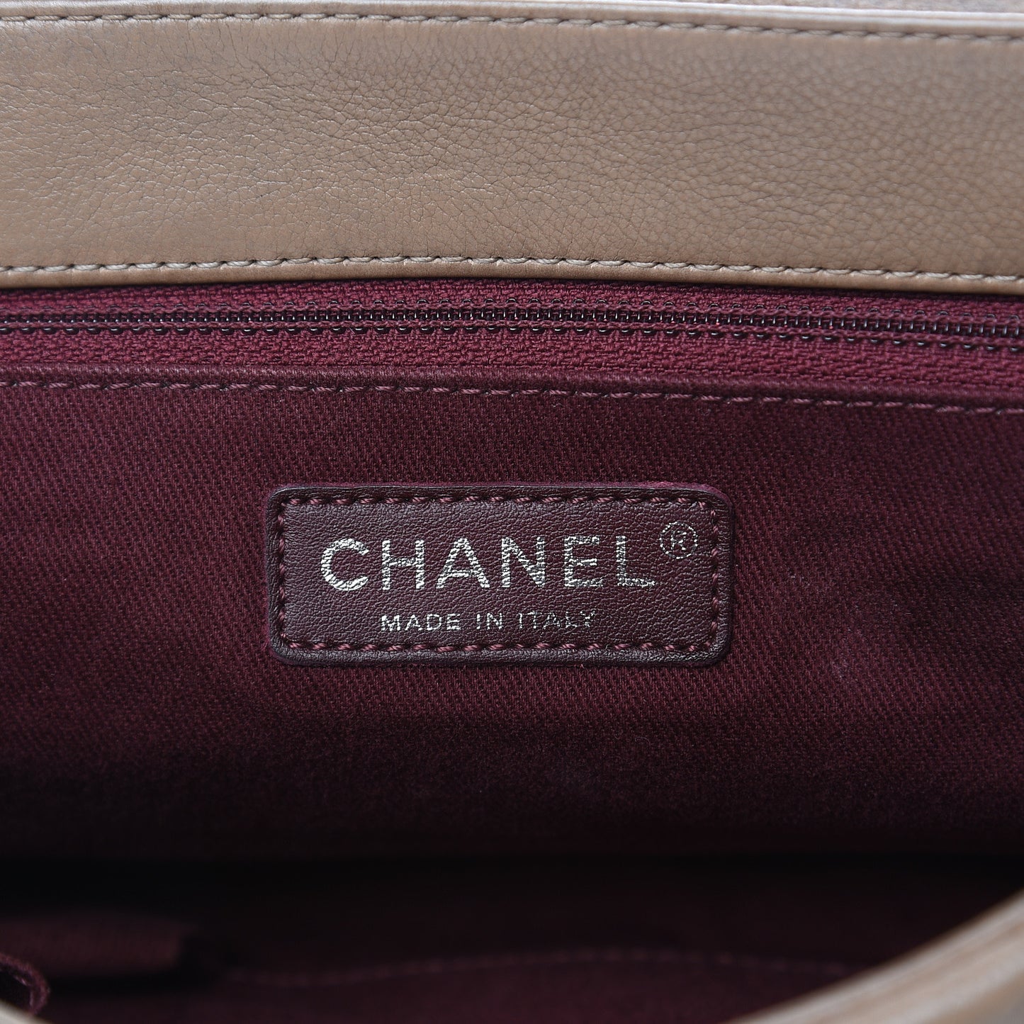 Calfskin Quilted Istanbul Flap Beige