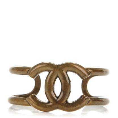 Chanel CC Cuff Brass 1 of 4