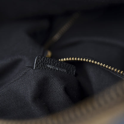 Burberry Grainy Calfskin Mega Check Armley Folding Messenger Black 10 of 13