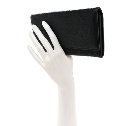 Christian Dior Calfskin Cannage Lady Dior Rendezvous Wallet Black 2 of 8