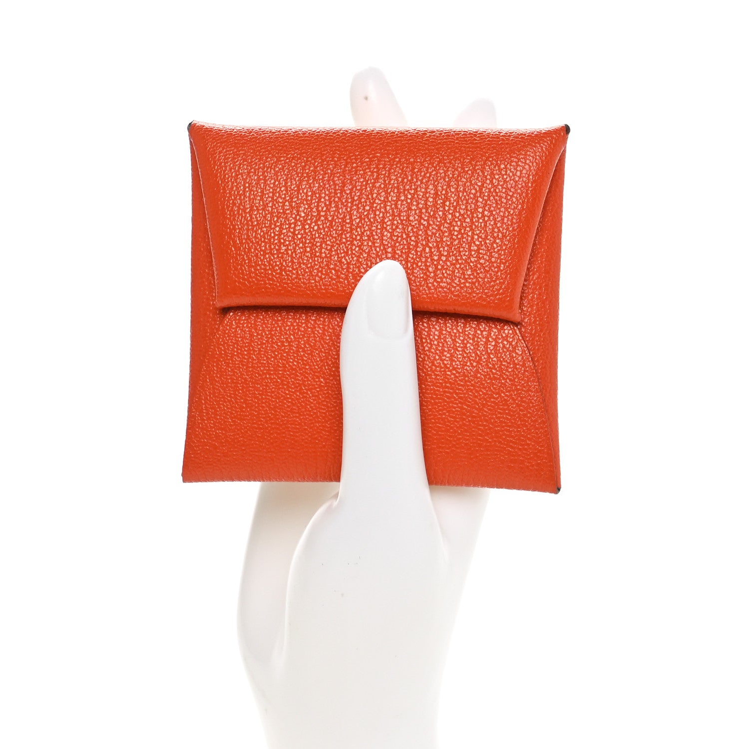 Hermes Chevre Mysore Bastia Coin Purse Feu 2 of 7