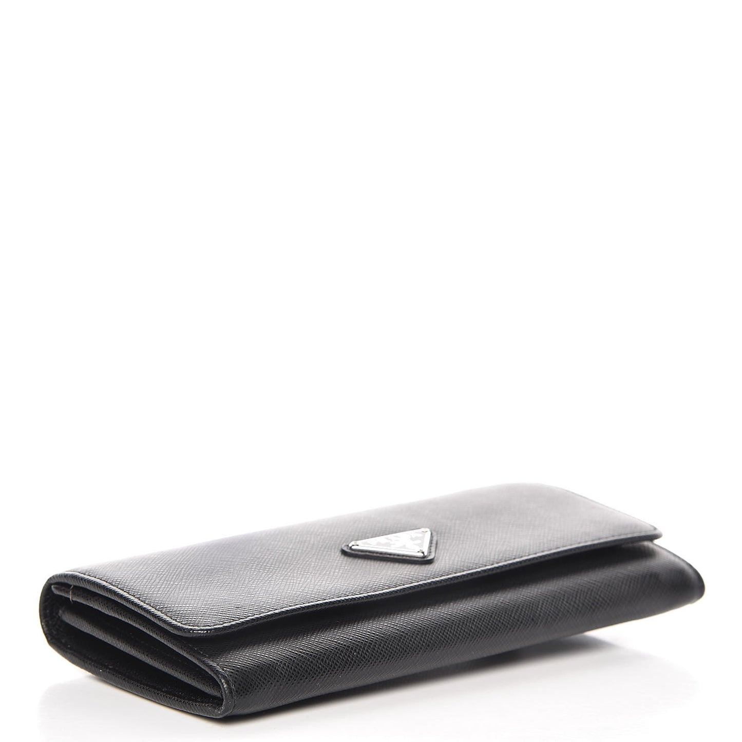 Saffiano Continental Flap Wallet Black