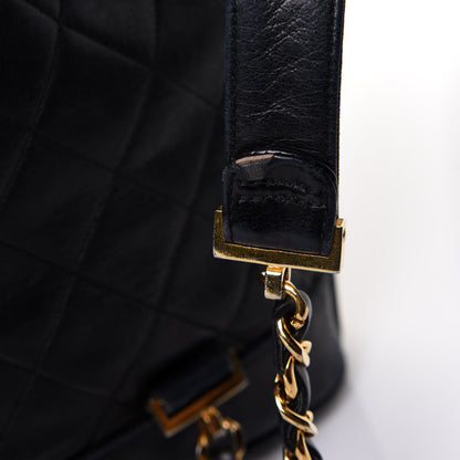 Chanel Lambskin Quilted CC Backpack Black 9 of 12