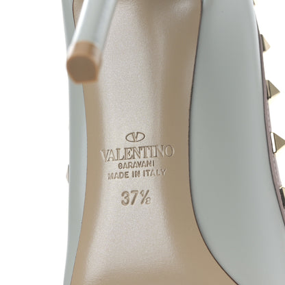 Valentino Garavani Nappa Rockstud 100mm Pumps 37.5 Stone Poudre 6 of 8